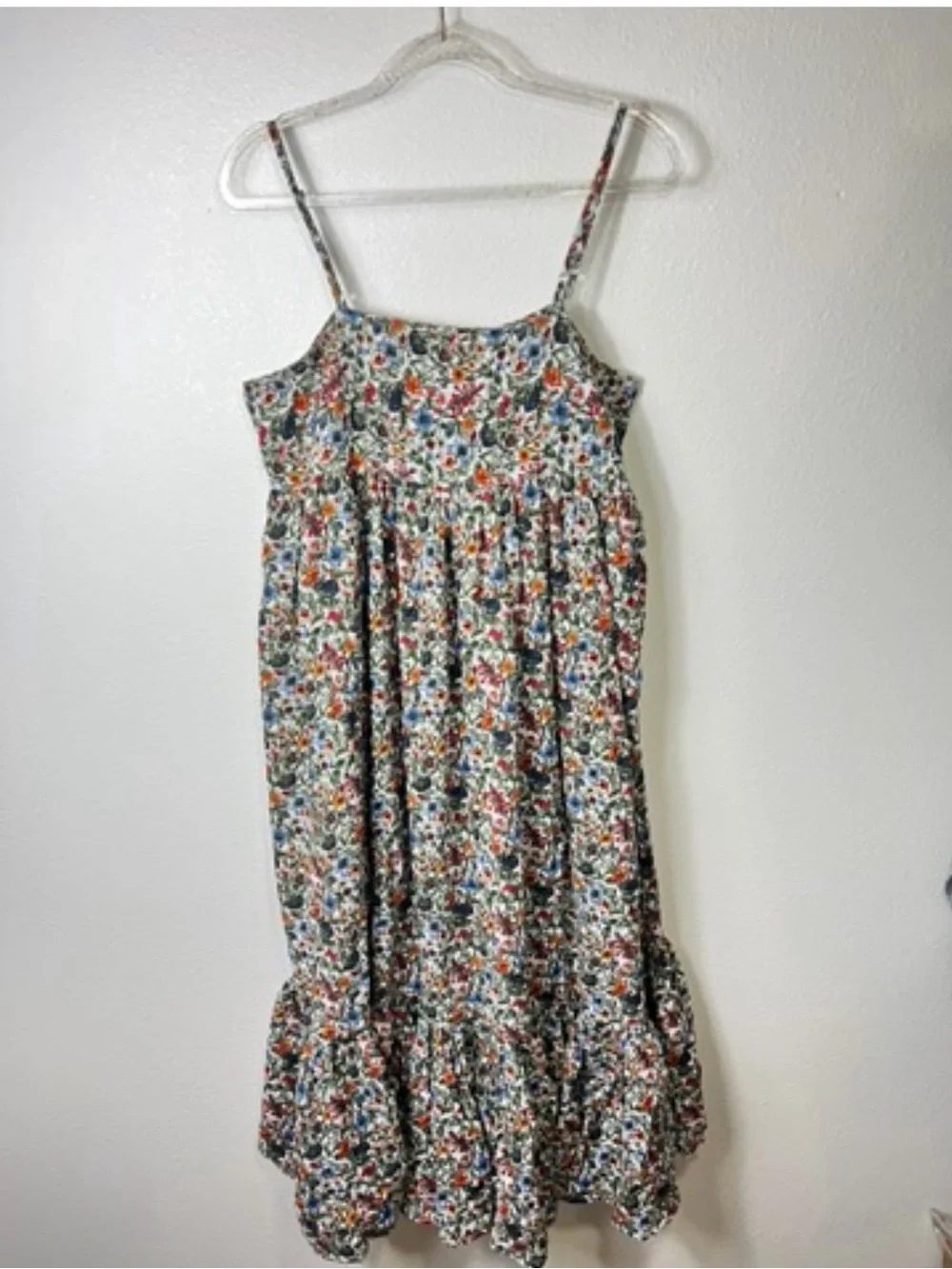 NATURAL LIFE Nina Cotton Blend Floral Maxi Dress Size L - Picture 2 of 11